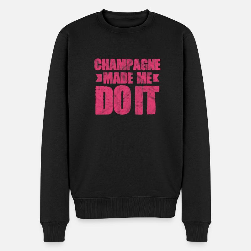 blockedTitle - Männer Premium Bio Pullover - Schwarz
