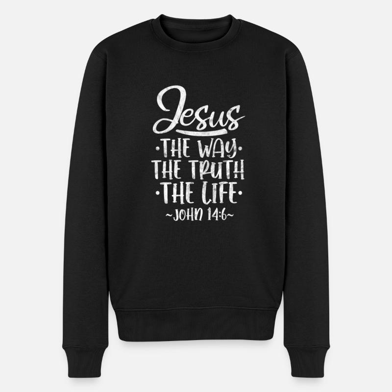 Jésus - Pull Premium bio Homme - noir