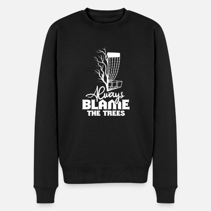 Disc Golf Frisbee Discgolf Geschenk - Männer Premium Bio Pullover - Schwarz