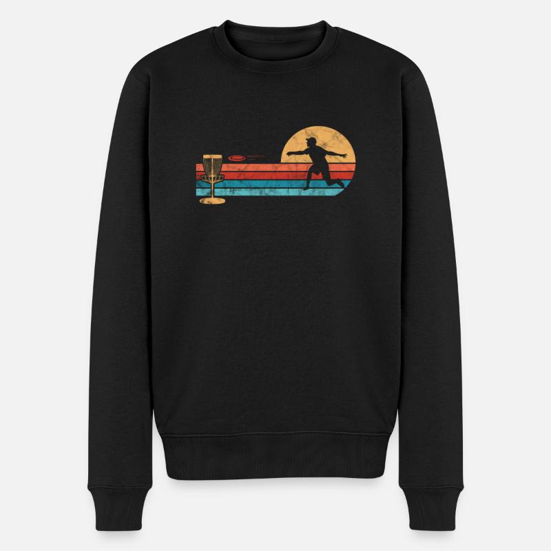 Disc Golf - Männer Premium Bio Pullover - Schwarz
