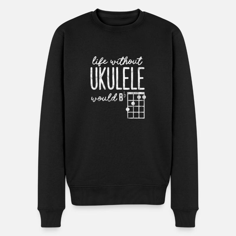 Ukulélé - Pull Premium bio Homme - noir
