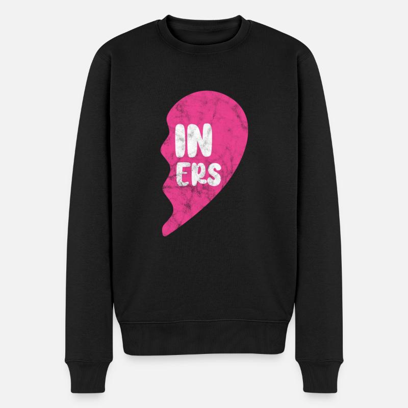 Zwillingsschwester - Männer Premium Bio Pullover - Schwarz