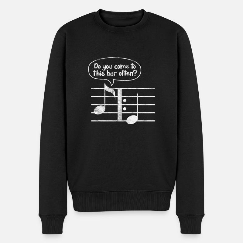 Piano - Pull Premium bio Homme - noir