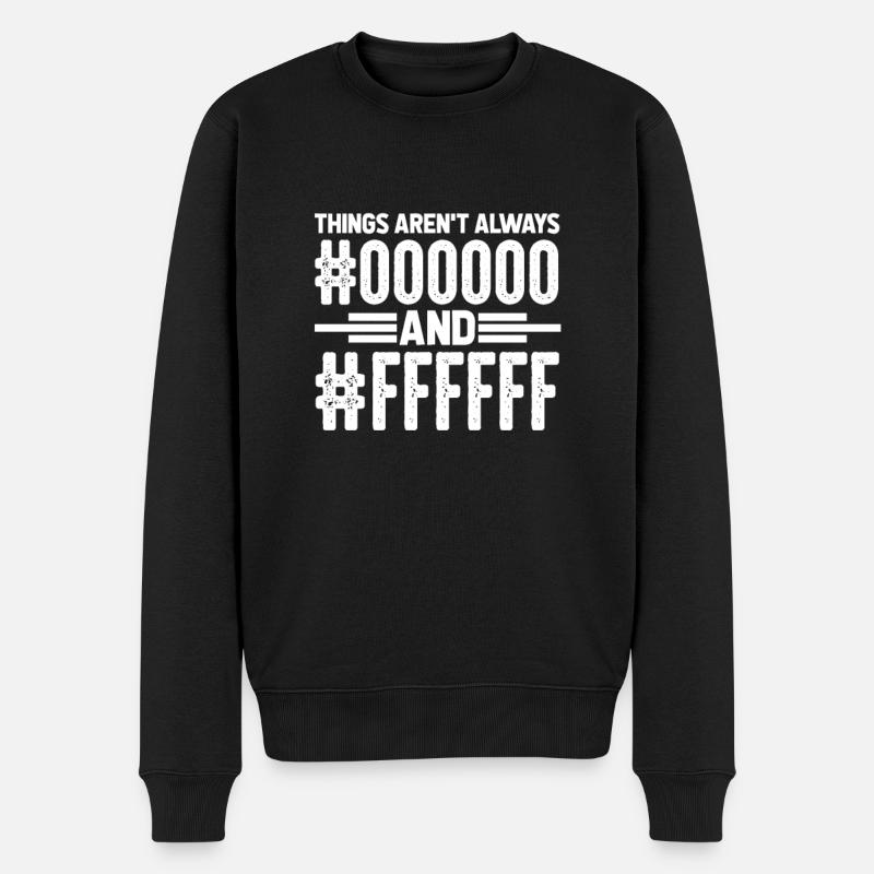 Programmierer Compuer Nerd Coder Software Geschenk - Männer Premium Bio Pullover - Schwarz