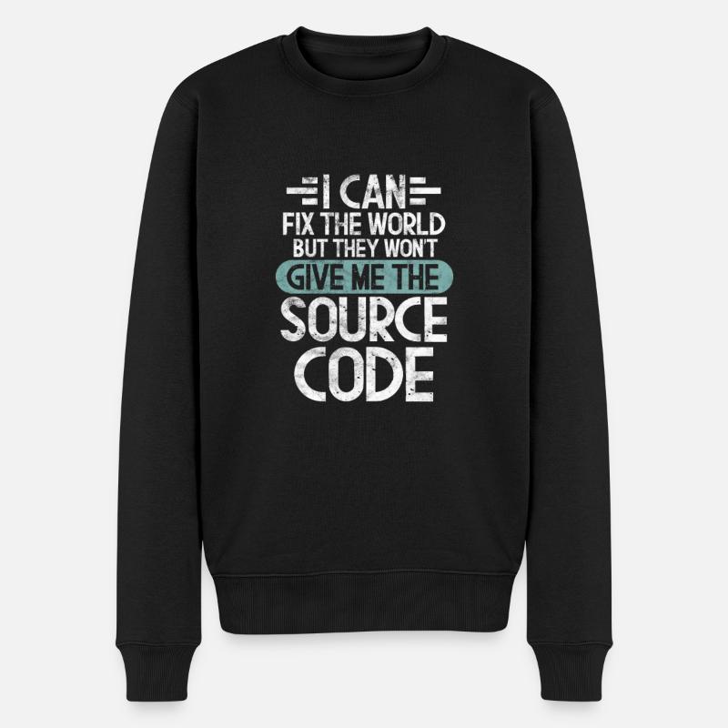 Programmer - Men's Premium Organic Jumper - black