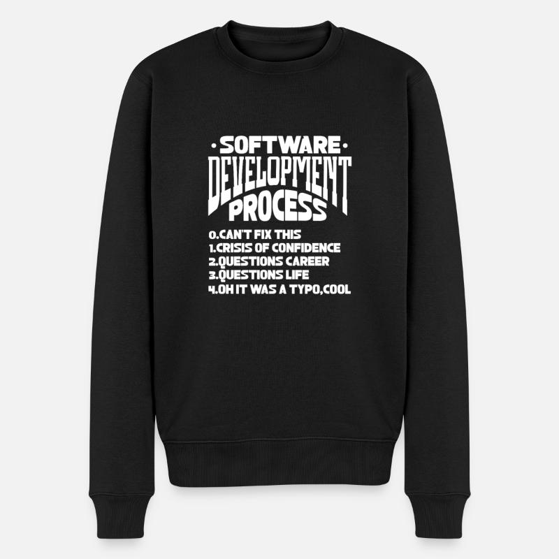 Softwareentwickler Programmierer Software - Männer Premium Bio Pullover - Schwarz