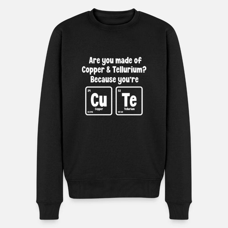 Chemie - Männer Premium Bio Pullover - Schwarz