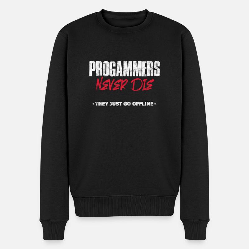 Programmer - Men's Premium Organic Jumper - black