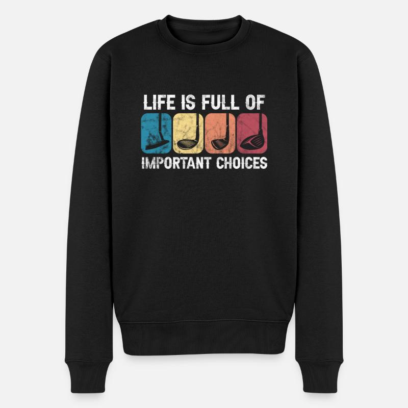 Golfe - Pull Premium bio Homme - noir