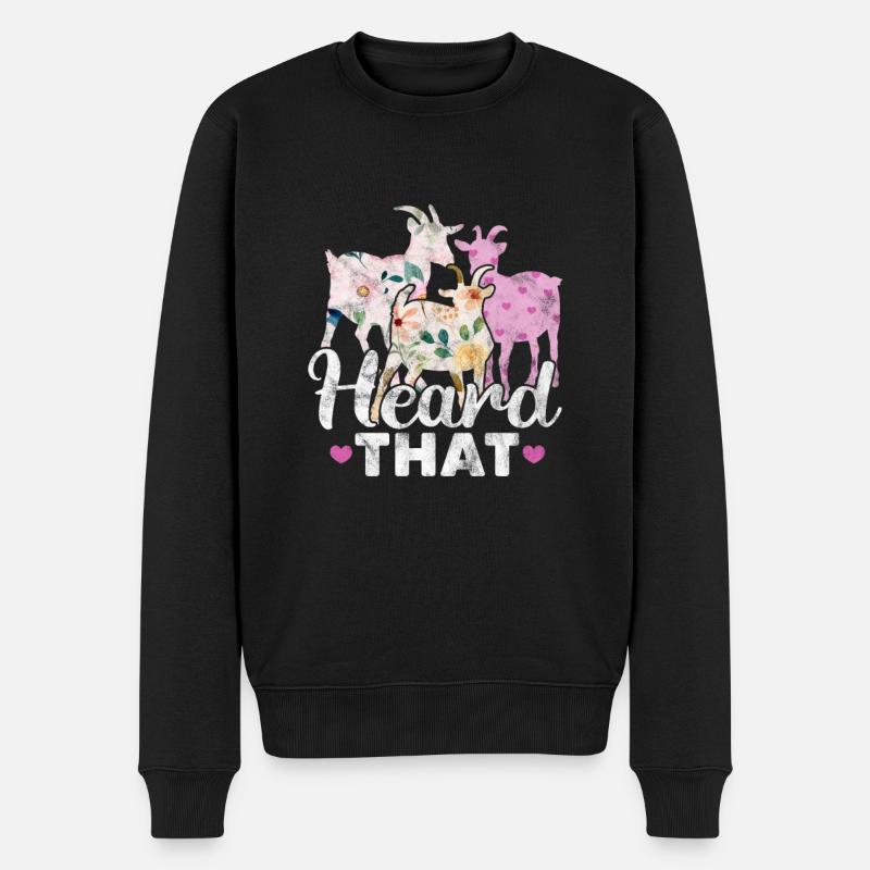 Chèvre - Pull Premium bio Homme - noir