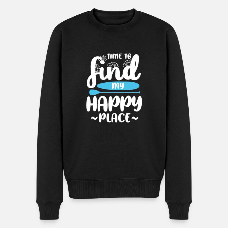 SUP - Männer Premium Bio Pullover - Schwarz