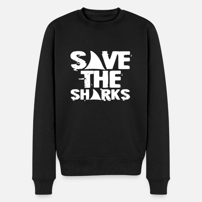 Requin - Pull Premium bio Homme - noir