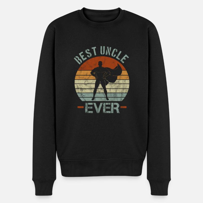 Onkel - Männer Premium Bio Pullover - Schwarz