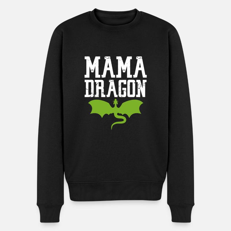 Mère Dragon - Pull Premium bio Homme - noir