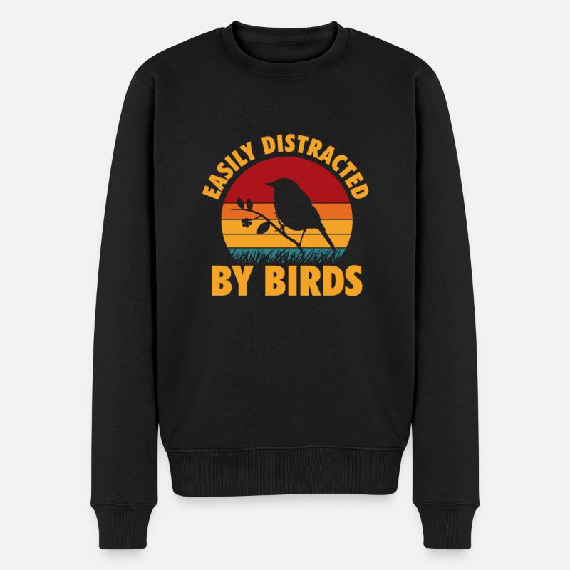 Ornithologie - Männer Premium Bio Pullover - Schwarz