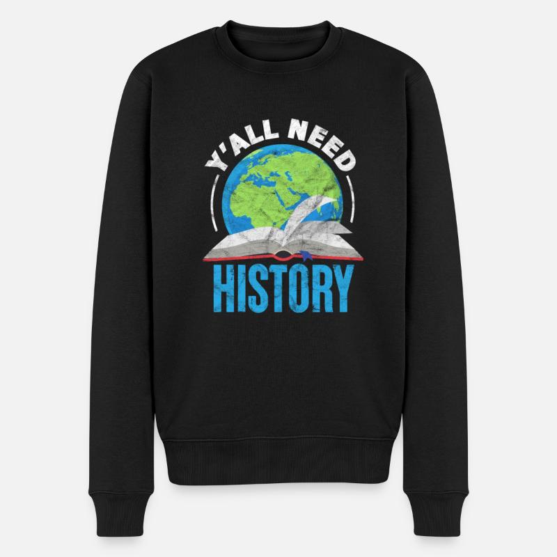 Historielærer historie Lærer Historie - Økologisk premium-sweatshirt til mænd - sort