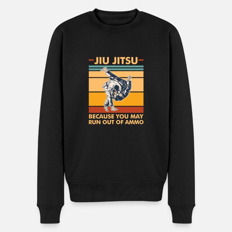 Jiu-Jitsu - Männer Premium Bio Pullover - Schwarz