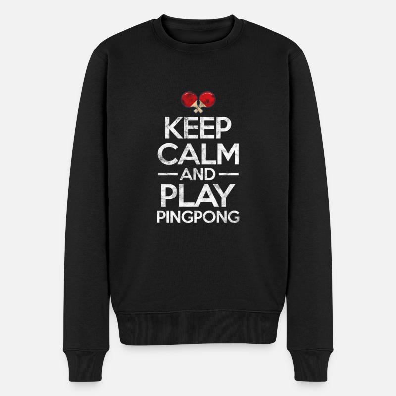 Ping-Pong Table Tennis - Pull Premium bio Homme - noir