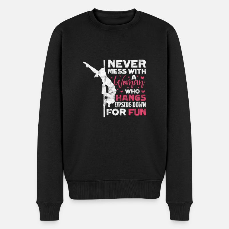 Pole Dance - Männer Premium Bio Pullover - Schwarz