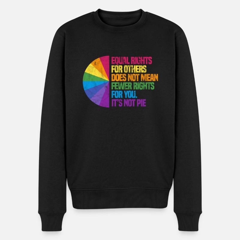 Menschenrechte Antirassismus Toleranz Geschenk - Männer Premium Bio Pullover - Schwarz