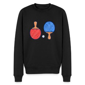 Ping-Pong Table Tennis - Pull Premium bio Homme - noir - Devant - Nico (187cm)
