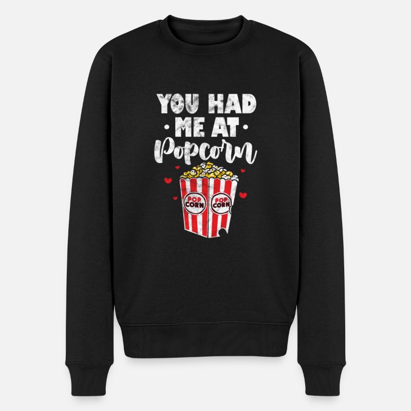 Pop-corn - Pull Premium bio Homme - noir