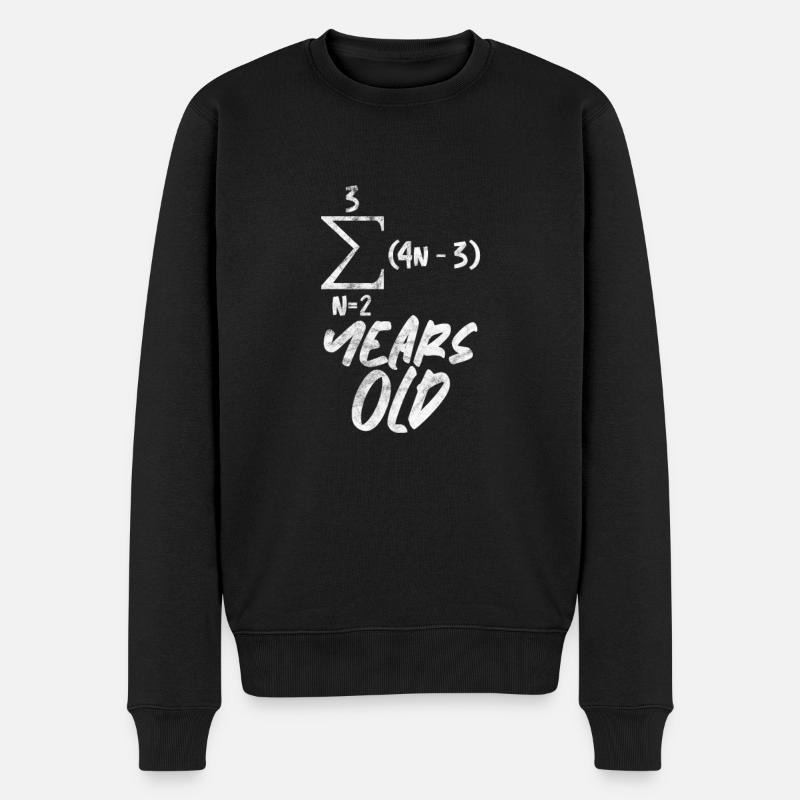 14e anniversaire Mathématiques - Pull Premium bio Homme - noir