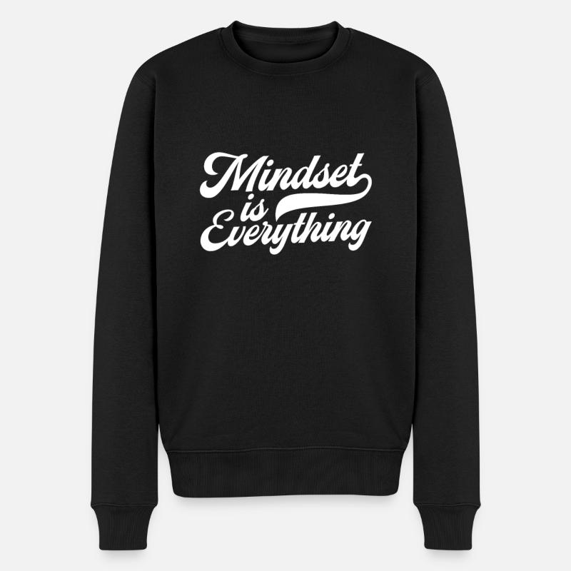 Motivation - Männer Premium Bio Pullover - Schwarz