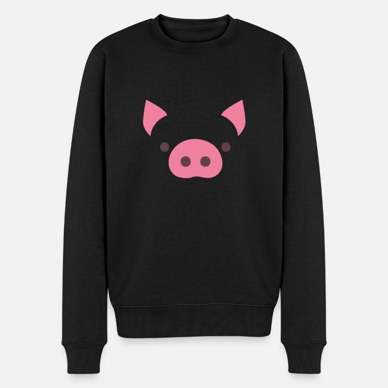 Cochon - Pull Premium bio Homme - noir