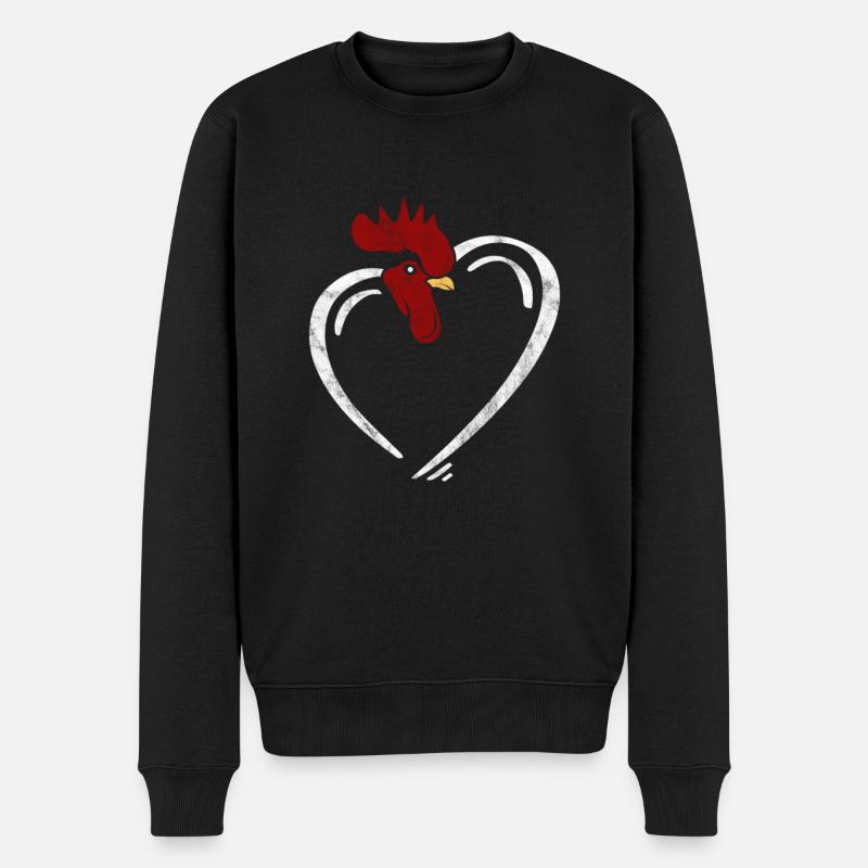 Poulet - Pull Premium bio Homme - noir