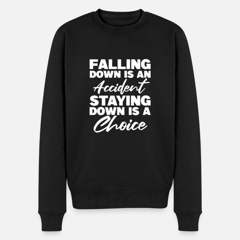 Motivation - Männer Premium Bio Pullover - Schwarz
