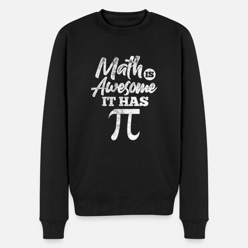 Mathematik - Männer Premium Bio Pullover - Schwarz