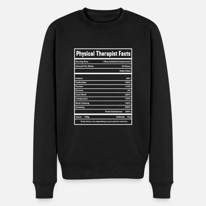 Physiotherapeut - Männer Premium Bio Pullover - Schwarz