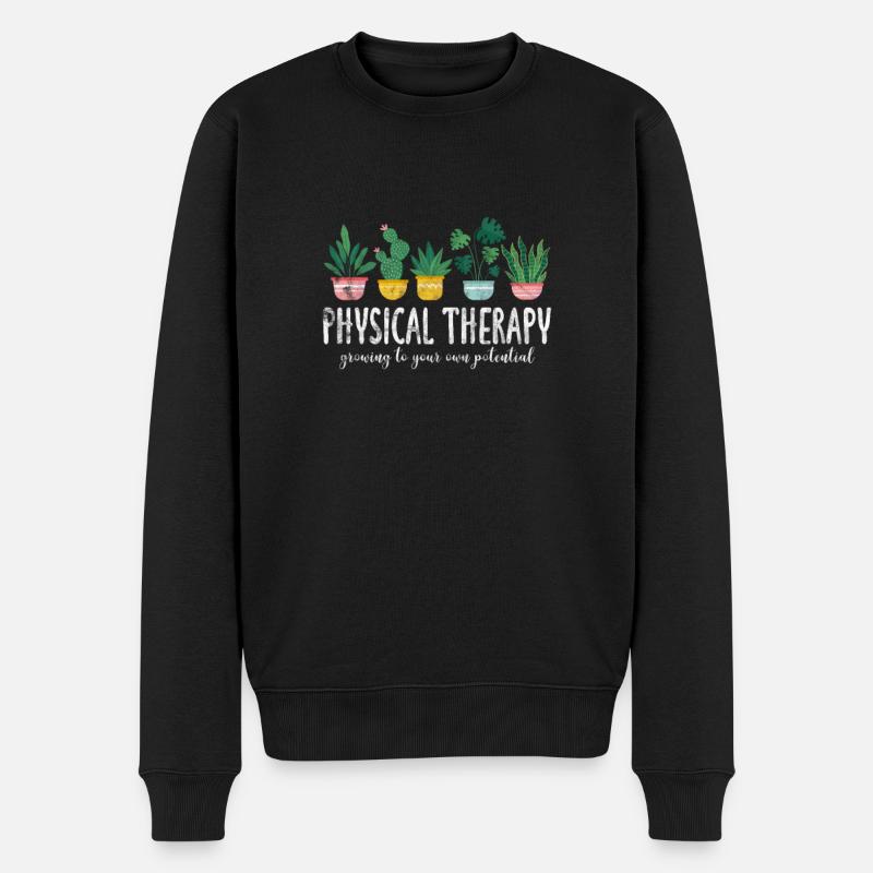 Physiotherapeut Physiotherapie Physio Geschenk - Männer Premium Bio Pullover - Schwarz