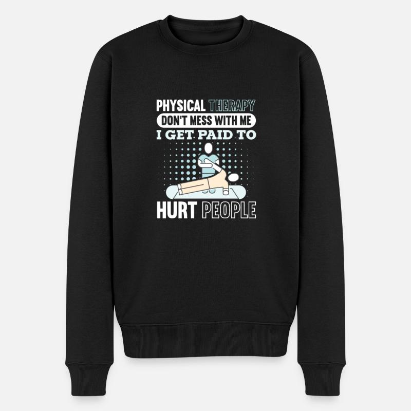 Kinésithérapeute - Pull Premium bio Homme - noir