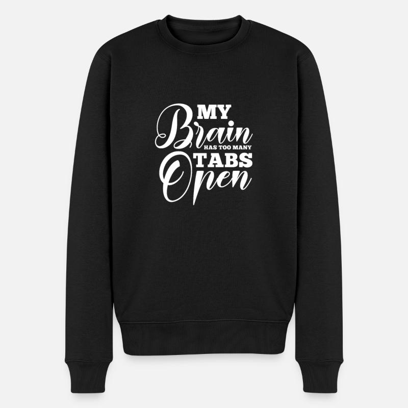 Computer - Männer Premium Bio Pullover - Schwarz