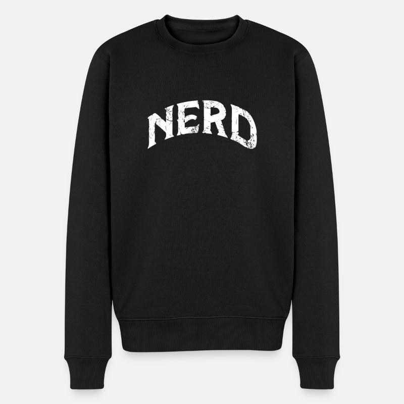 Computer - Männer Premium Bio Pullover - Schwarz