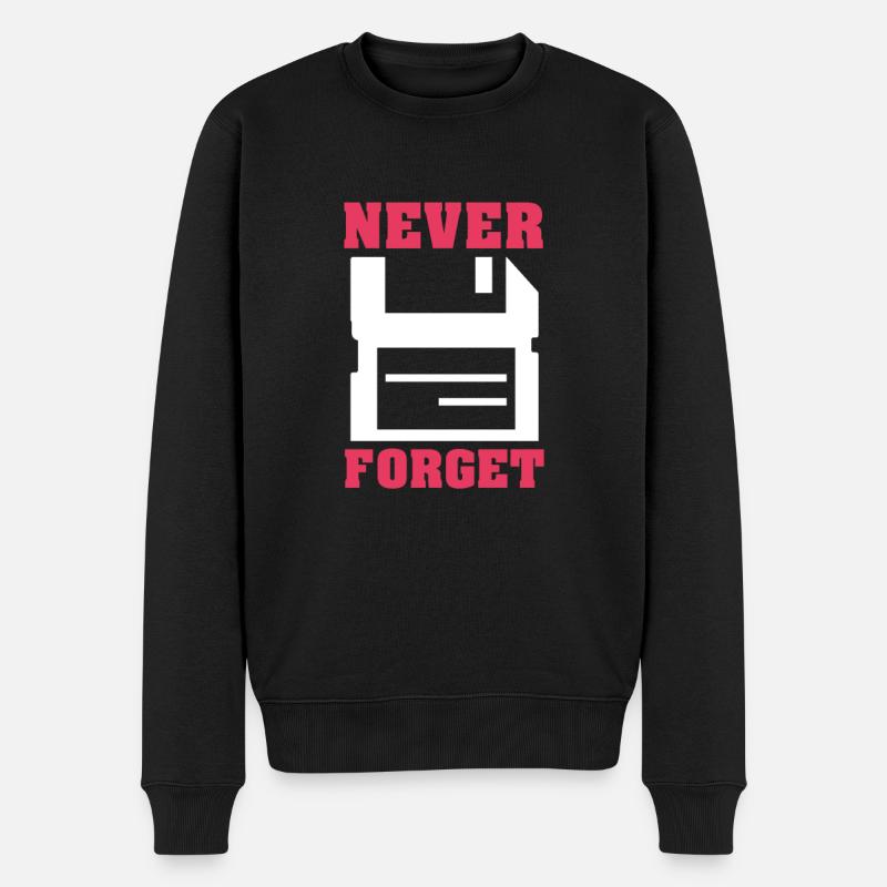 Computer - Männer Premium Bio Pullover - Schwarz