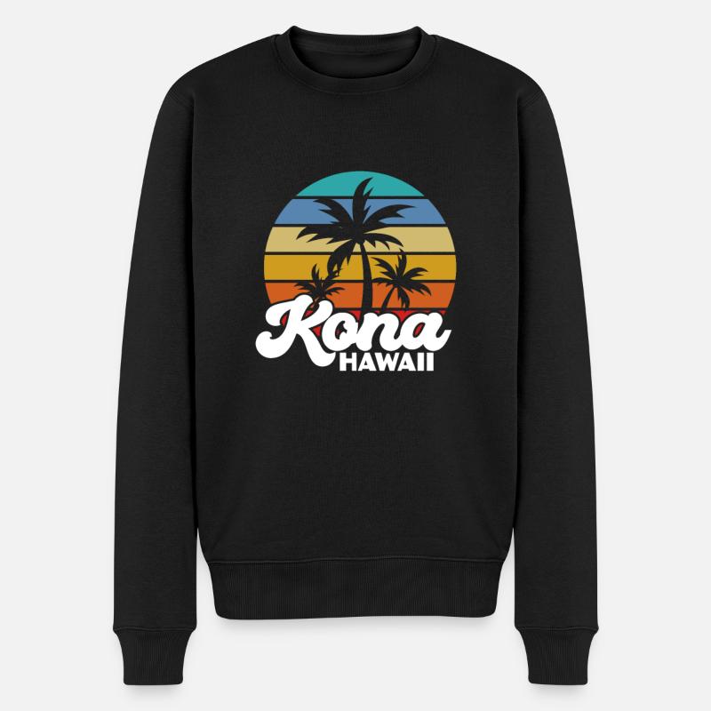 Hawaï - Pull Premium bio Homme - noir