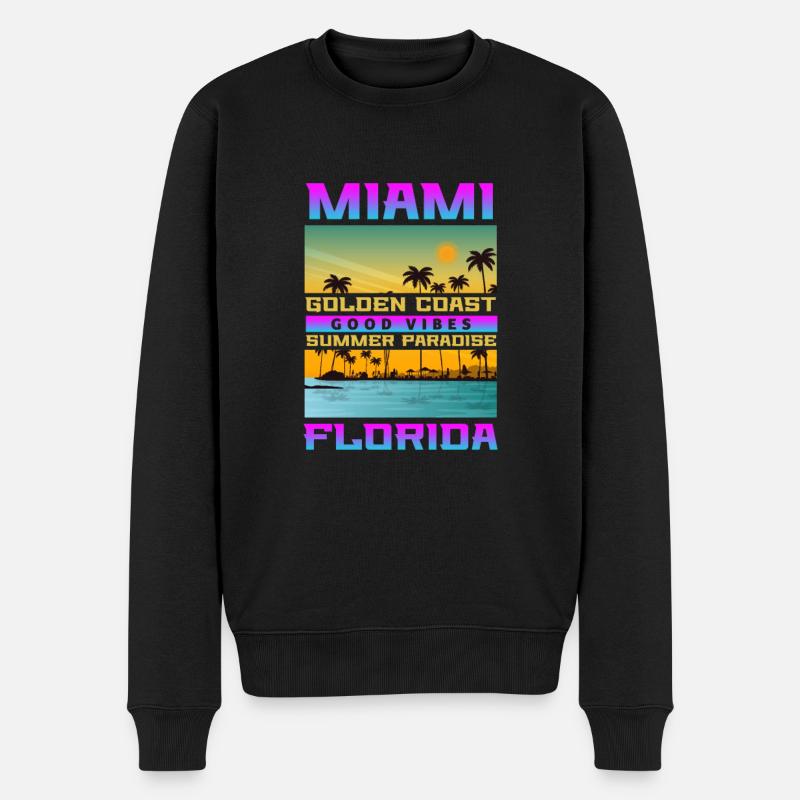 Miami - Pull Premium bio Homme - noir