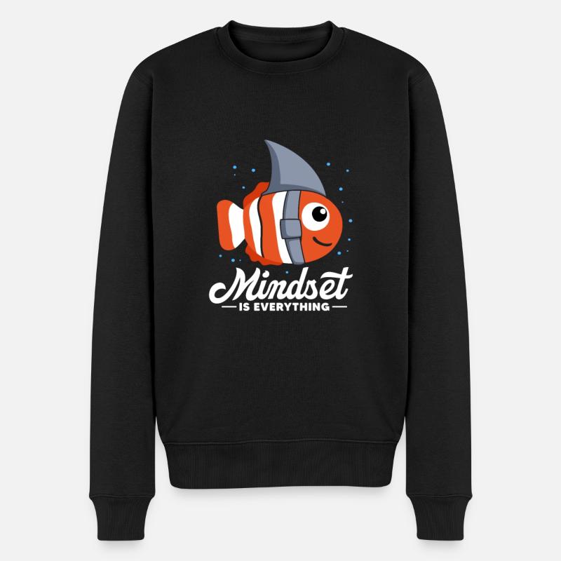 Motivation - Männer Premium Bio Pullover - Schwarz