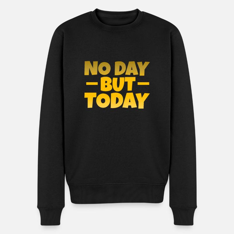 Motivation - Männer Premium Bio Pullover - Schwarz