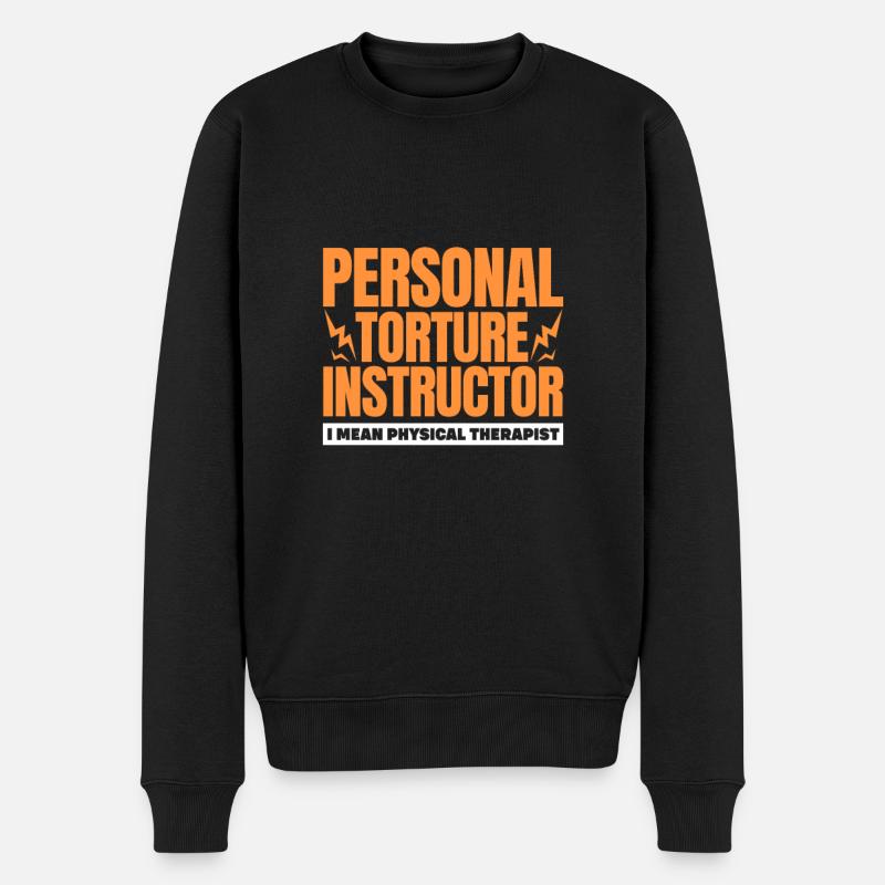 Physiotherapeut - Männer Premium Bio Pullover - Schwarz