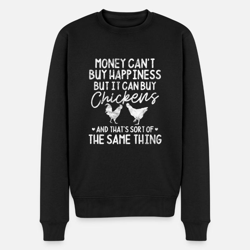 Poulet - Pull Premium bio Homme - noir