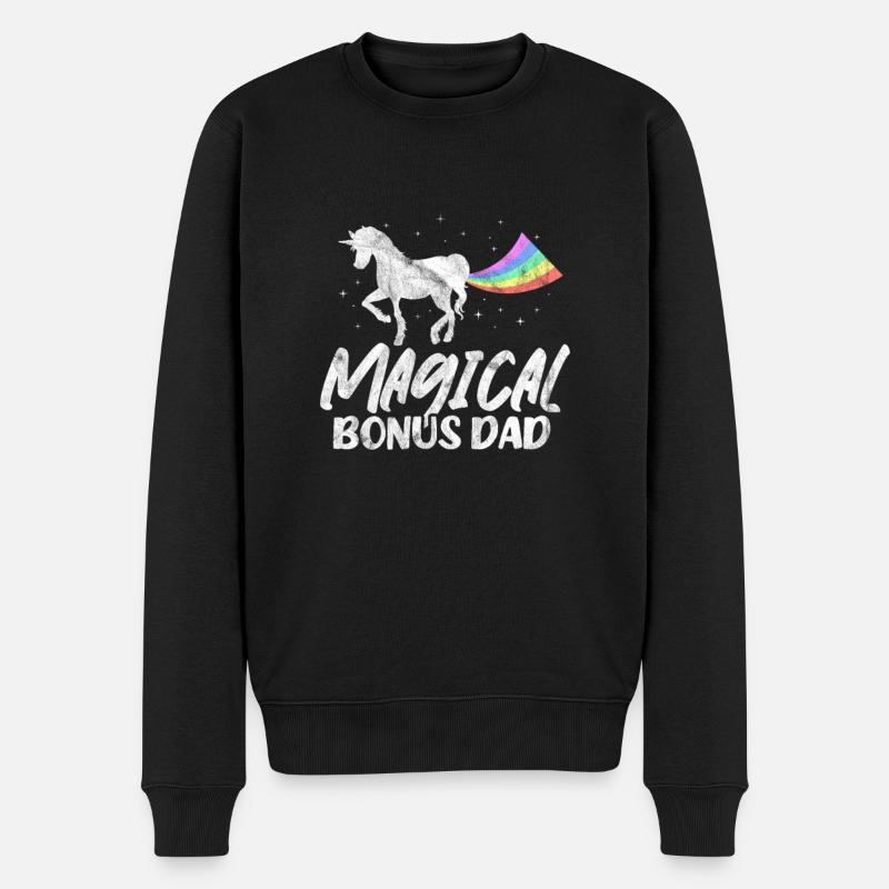 Vater - Männer Premium Bio Pullover - Schwarz