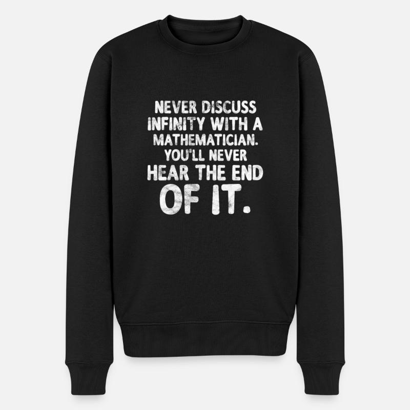 Mathematik - Männer Premium Bio Pullover - Schwarz