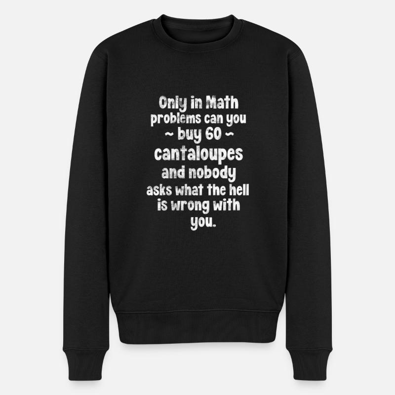 Mathematik - Männer Premium Bio Pullover - Schwarz
