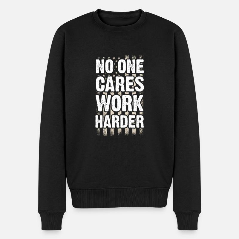 Motivation - Männer Premium Bio Pullover - Schwarz