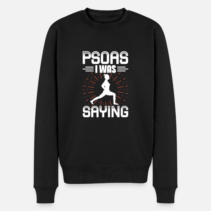 Physiotherapeut - Männer Premium Bio Pullover - Schwarz