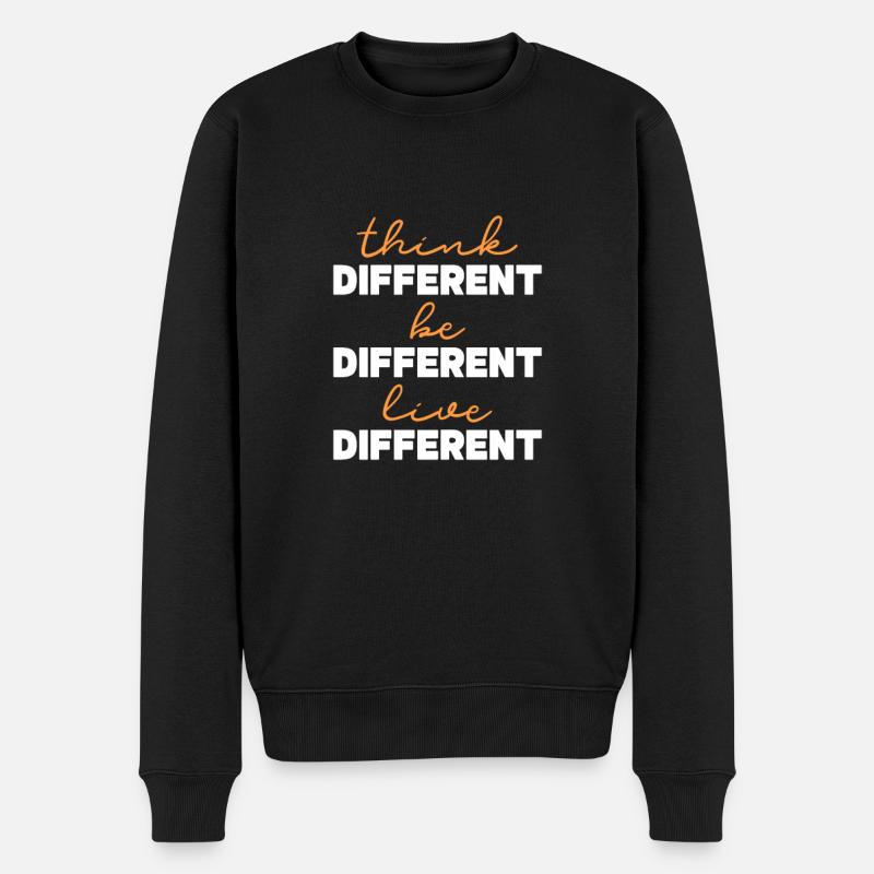 Motivation - Männer Premium Bio Pullover - Schwarz